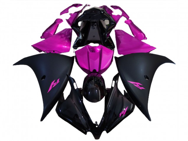 Carenados Moto Yamaha R1 2012-2014 - Negro Brillante Negro Mate Rosa Baratos