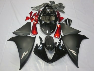 Carenados Moto Yamaha R1 2012-2014 - Negro Brillante Negro Mate Rojo Baratos