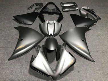 Carenados Moto Yamaha R1 2012-2014 - Gris Mate Oro Calcomanías Baratos