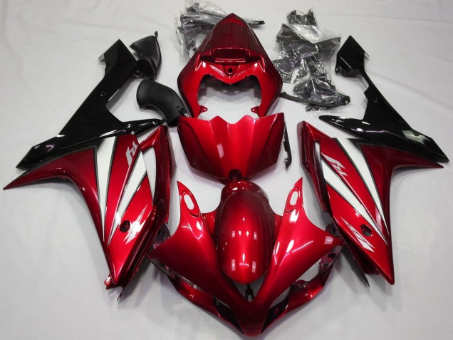 Carenados Moto Yamaha R1 2007-2008 - Rojo Blanco Negro Baratos