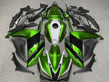 Carenados Moto Yamaha R3 2015-2018 - Verde Blanco Negro Brillante Baratos