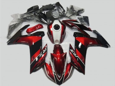 Kits Carenado Moto Yamaha R3 2015-2018 - Rojo Blanco Negro Brillante Baratos