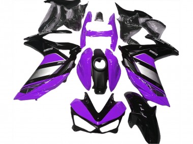 Carenados Moto Yamaha R3 2015-2018 - Púrpura Plata Negro Brillante Baratos