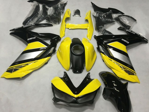 Carenados Moto Yamaha R3 2015-2018 - Amarillo Plata Negro Brillante Baratos