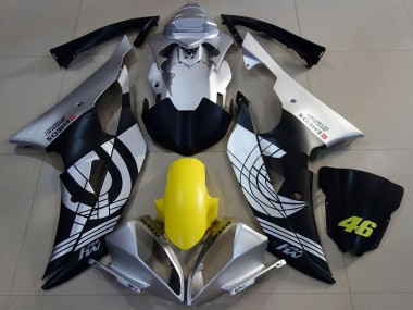 Carenados Moto Yamaha R6 2008-2016 - Plata Amarillo Negro Mate ENEOS 46 Baratos