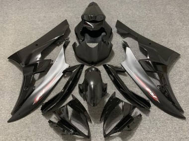 Carenados Moto Yamaha R6 2006-2007 - Negro Brillante Plata Baratos