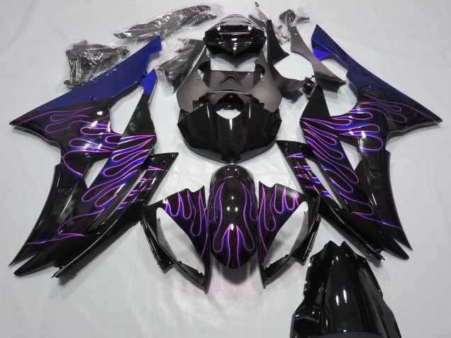Carenados Moto Yamaha R6 2008-2016 - Azul Negro Brillante Púrpura Llama Baratos