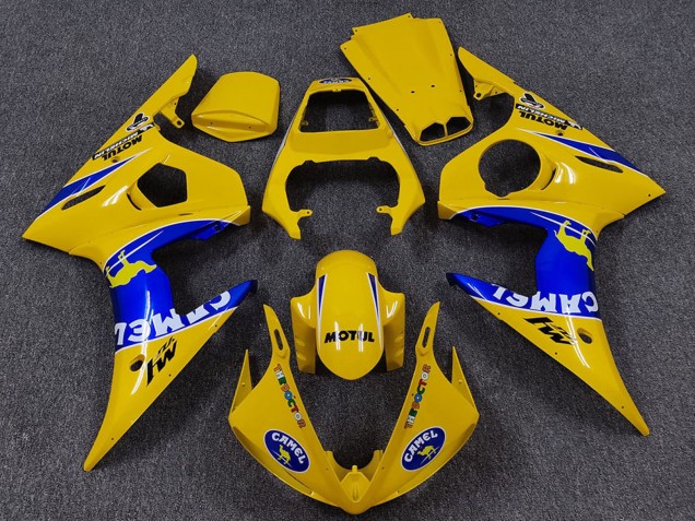 Carenados Moto Yamaha R6 2005 - Amarillo Azul Blanco Camello Motul Baratos