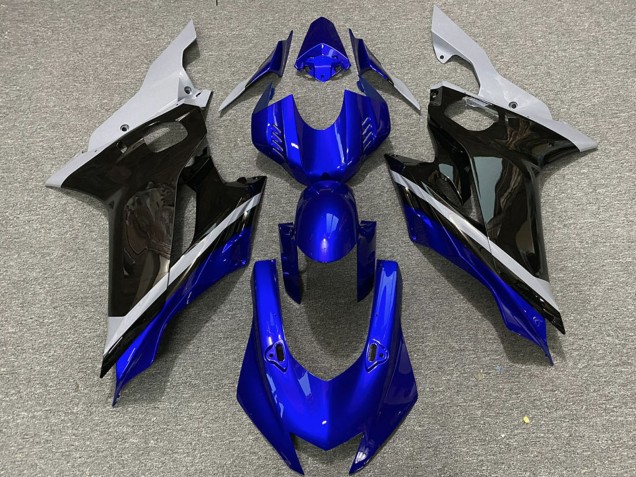 Carenados Moto Yamaha R6 2017-2023 - Gris Azul Negro Brillante Baratos