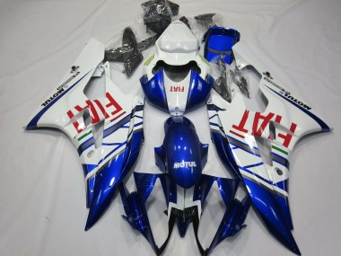 Carenados Moto Yamaha R6 2006-2007 - Blanco Azul Rojo Fiat Motul Michelin Baratos