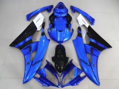 Carenados Moto Yamaha R6 2006-2007 - Blanco Azul Negro Brillante Baratos