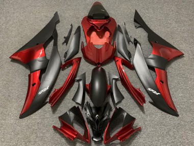 Carenados Moto Yamaha R6 2008-2016 - Rojo Negro Mate Baratos