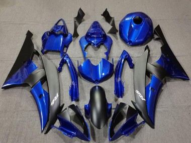 Carenados Moto Yamaha R6 2008-2016 - Azul Negro Mate Blanco Calcomanías Baratos