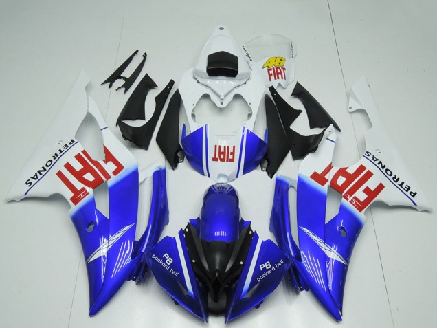 Carenados Moto Yamaha R6 2008-2016 - Blanco Azul Rojo Negro Fiat Baratos