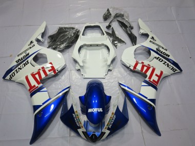 Carenados Moto Yamaha R6 2003-2004 - Blanco Azul Rojo Fiat Motul Dunlop Baratos