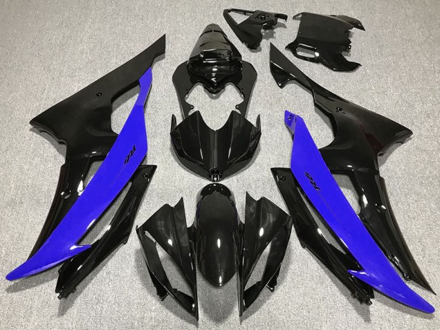 Carenados Moto Yamaha R6 2008-2016 - Azul Negro Brillante Baratos
