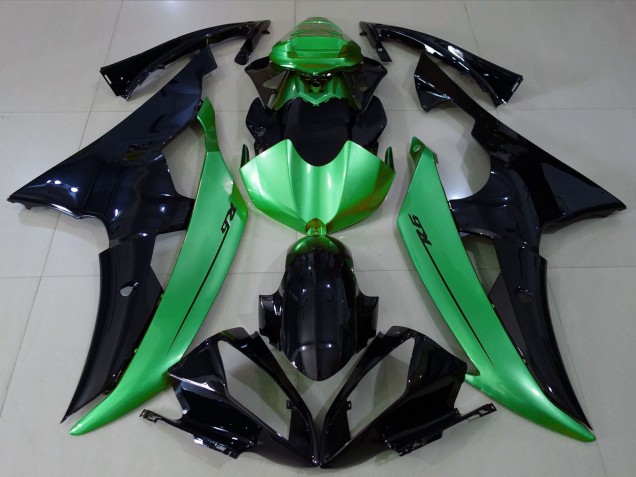 Carenados Moto Yamaha R6 2008-2016 - Verde Negro Brillante Baratos