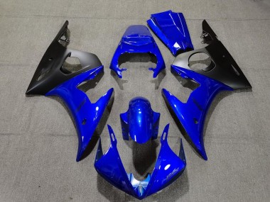 Carenados Moto Yamaha R6 2005 - Azul Negro Mate Baratos