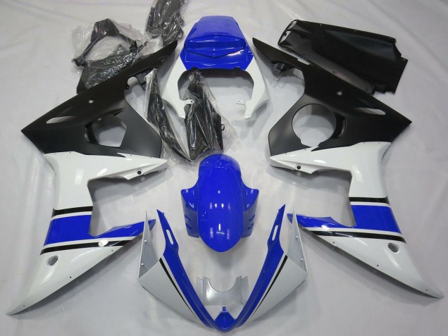 Carenados Moto Yamaha R6 2003-2004 - Blanco Azul Negro Mate Baratos