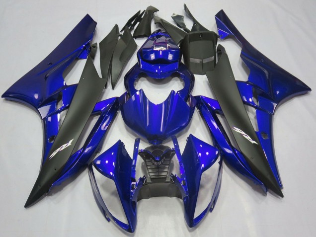 Carenados Moto Yamaha R6 2006-2007 - Azul Negro Mate Baratos
