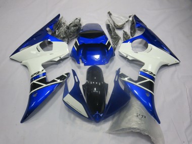 Carenados Moto Yamaha R6 2005 - Azul Blanco Negro Brillante Baratos