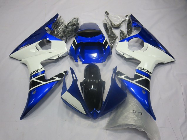 Carenados Moto Yamaha R6 2005 - Azul Blanco Negro Brillante Baratos