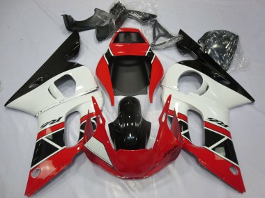 Carenados Moto Yamaha R6 1998-2002 - Rojo Blanco Negro Brillante OEM Estilo Baratos