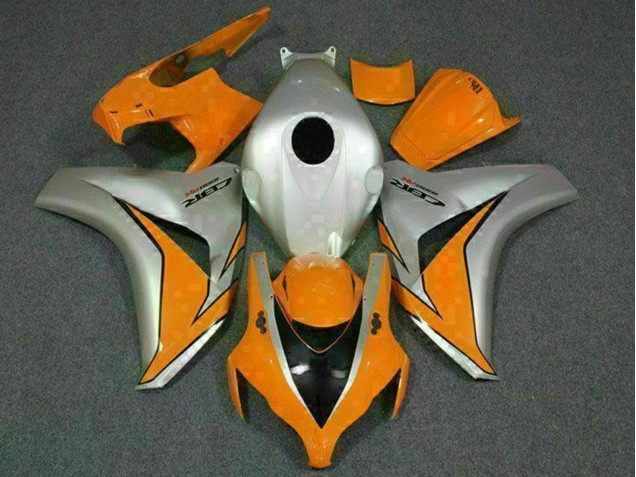 Carenados Moto Honda CBR1000RR 2008-2011 - Plata Naranja Baratos