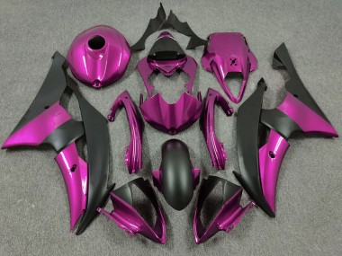 Carenados Moto Yamaha R6 2008-2016 - Rosa Negro Mate Baratos
