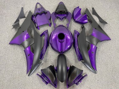 Carenados Moto Yamaha R6 2008-2016 - Púrpura Negro Mate Baratos