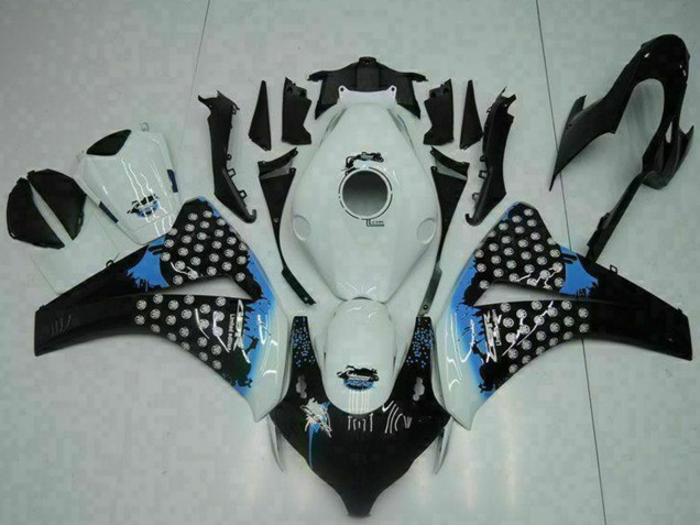 Carenado Moto Honda CBR1000RR 2008-2011 - Blanco Azul Negro Brillante Baratos