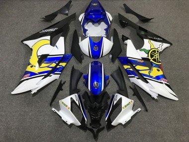 Carenado Moto Yamaha R6 2008-2016 - Blanco Azul Negro Amarillo Baratos