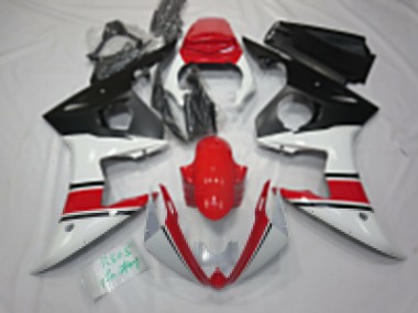 Carenados Moto Yamaha R6 2005 - Blanco Rojo Negro Baratos