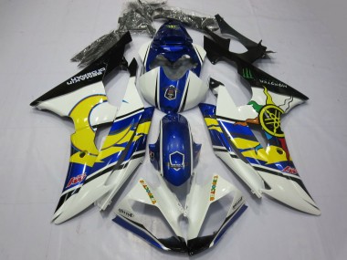 Carenados Moto Yamaha R6 2008-2016 - Blanco Azul Negro Amarillo Baratos