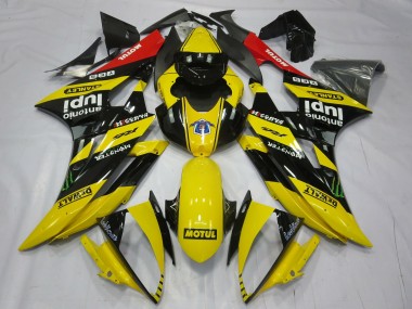 Carenados Moto Yamaha R6 2006-2007 - Amarillo Negro Rojo Motul Monstruo Baratos