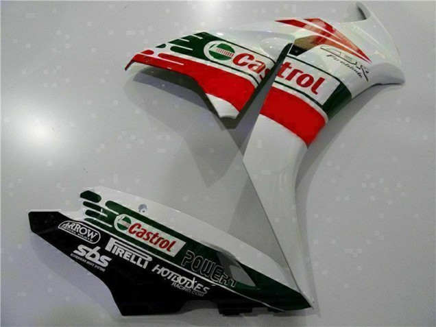 Carenado Moto Honda CBR1000RR 2012-2016 - Blanco Rojo Verde Castrol Baratos
