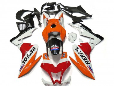 Carenados Moto Aprilia RS4 125 2012-2018 - Naranja Blanco Rojo Negro Brillante Repsol Baratos