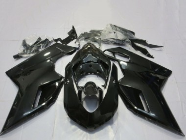 Carenados Moto Ducati 848 1098 1198 2007-2014 - Negro Brillante Baratos