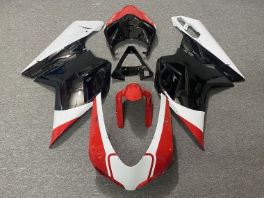 Carenados Moto Ducati 848 1098 1198 2007-2014 - Blanco Rojo Negro Brillante Baratos