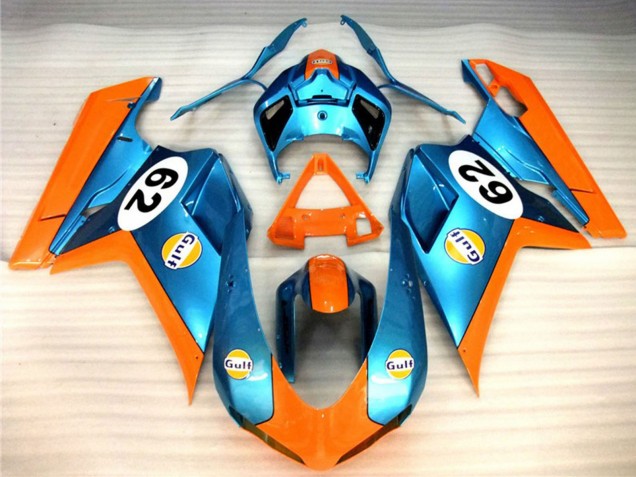 Carenados Moto Ducati 848 1098 1198 2007-2014 - Naranja Azul Gulf 62 Baratos