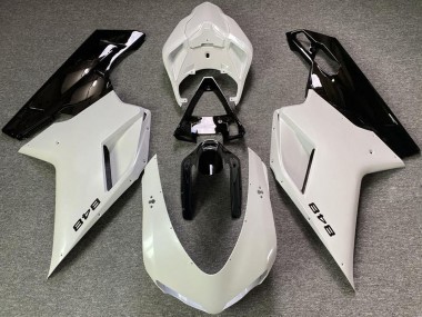 Carenados Moto Ducati 848 2007-2014 - Blanco Perla Negro Brillante Baratos