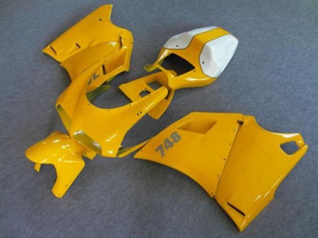 Carenados Moto Ducati 748 1993-2005 - Blanco Amarillo Baratos