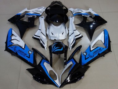 Carenados Moto BMW S1000RR 2009-2014 - Blanco Azul Negro Brillante Alpha Baratos