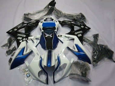 Carenado Moto BMW S1000RR 2015-2016 - Blanco Azul Negro Brillante Baratos