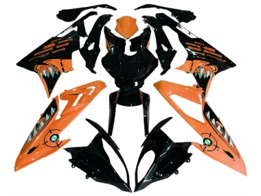 Carenados Moto BMW S1000RR 2015-2016 - Naranja Negro Brillante Tiburón Baratos