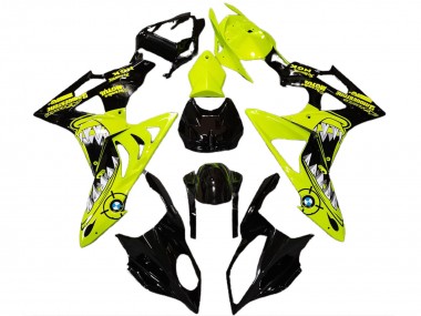 Carenados Moto BMW S1000RR 2009-2014 - Alta Visibilidad Amarillo Negro Brillante Tiburón Baratos