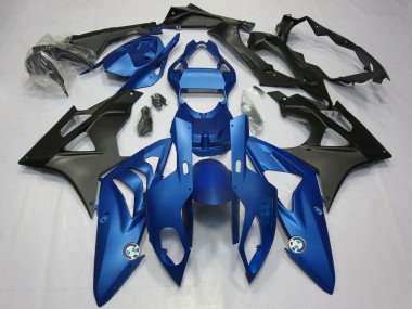Kits Carenado Moto BMW S1000RR 2009-2014 - Azul Negro Mate Baratos
