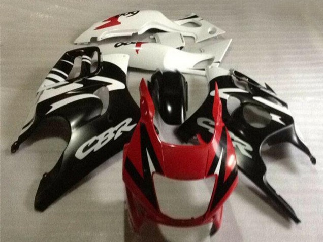 Carenados Moto Honda CBR600 F3 1995-1996 - Blanco Rojo Negro Brillante Baratos