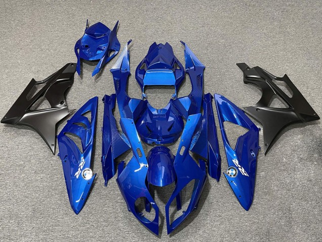 Carenados Moto BMW S1000RR 2009-2014 - Azul Negro Mate Baratos