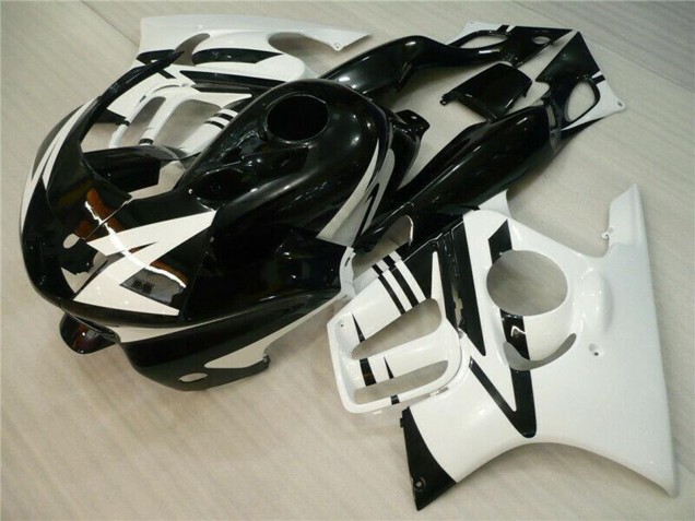 Carenados Moto Honda CBR600 F3 1995-1996 - Blanco Negro Brillante Baratos